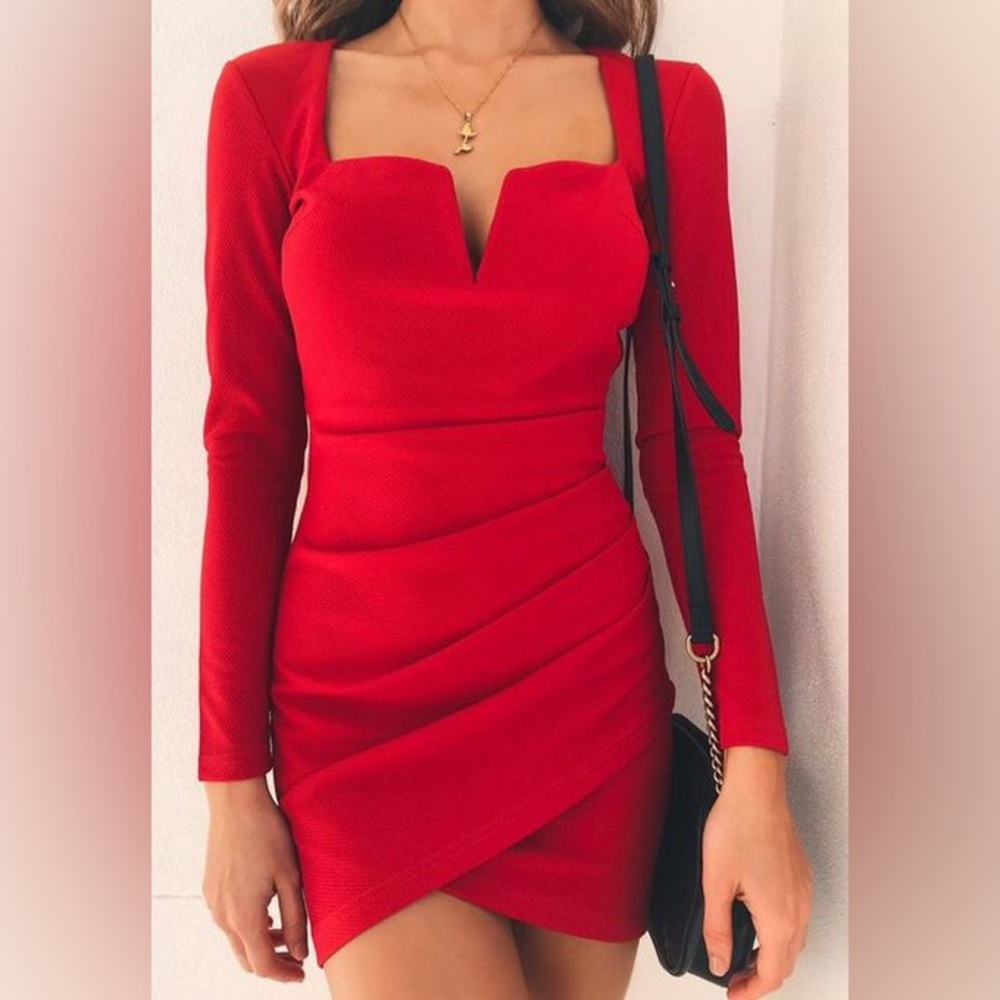 TIGER MIST WOMEN DRESS Size S Color Red Tiger Mist Red Avery Dress